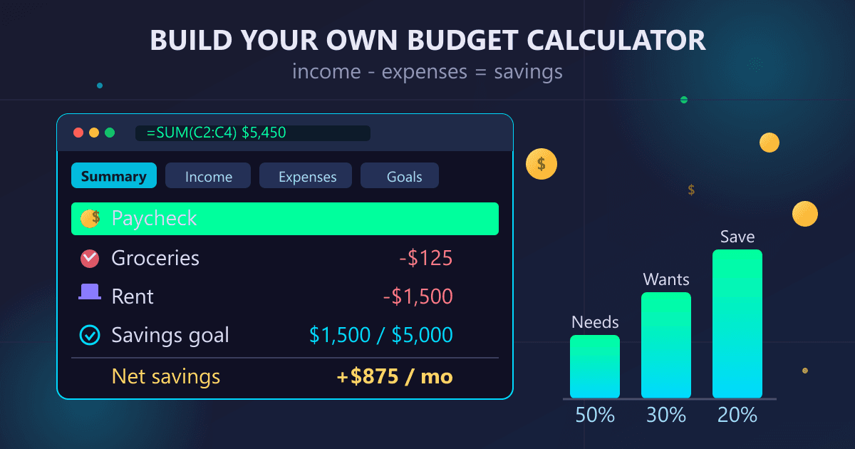 Build Your Own Budget Calculator: A Step-by-Step Guide