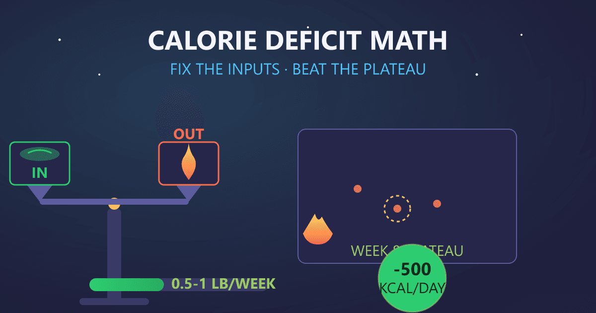 Calorie Deficit for Weight Loss: The Math Everyone Gets Wrong (And How I Fixed Mine)