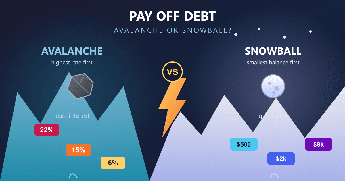 Debt Avalanche vs. Snowball: The Best Way to Pay Off Debt