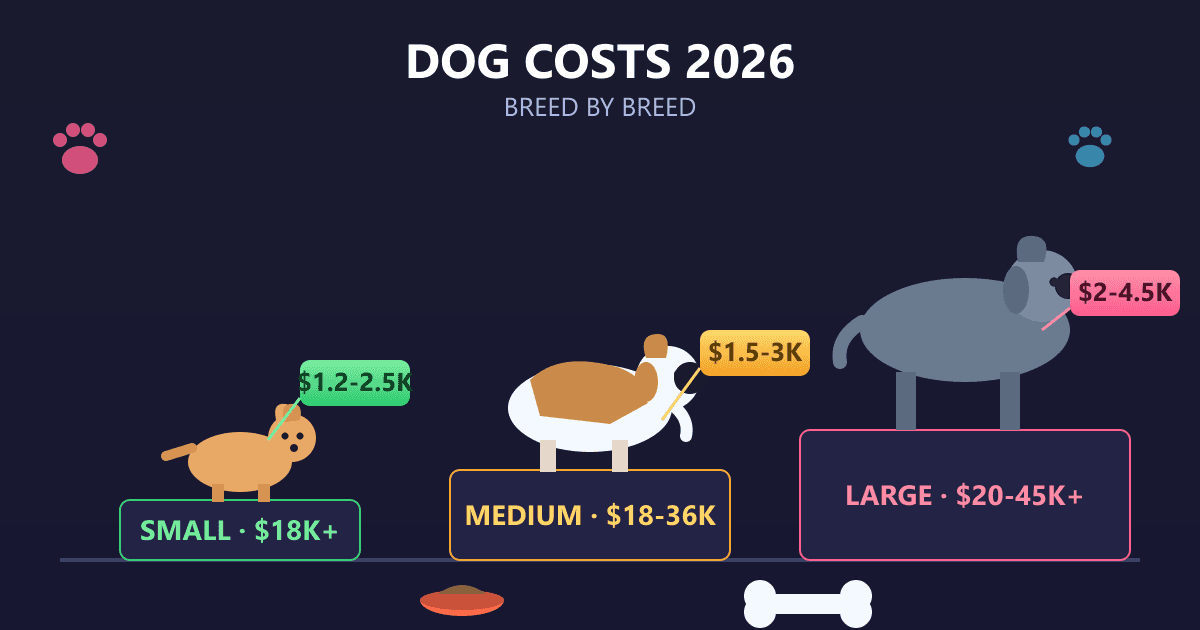 Dog Ownership Costs in 2026: A Breed-by-Breed Breakdown
