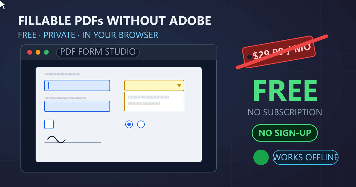 How to Make PDFs Fillable Without Adobe Acrobat