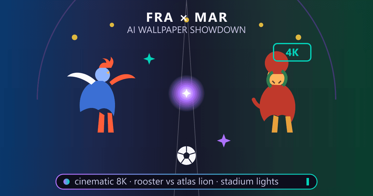 France vs Morocco AI Art: Create Free 4K Wallpapers for 2026