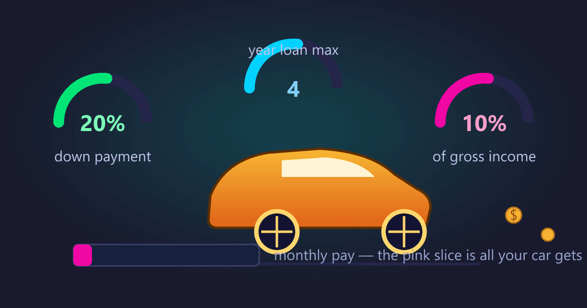 How Much Car Can You Afford? The 20-4-10 Rule Explained