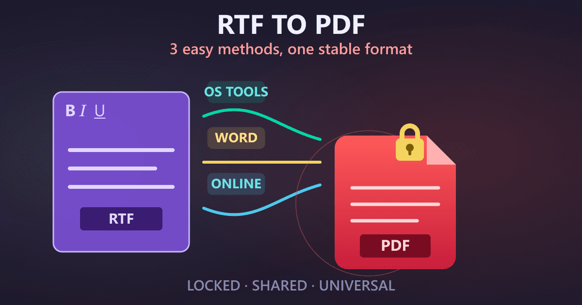 How to Convert RTF to PDF: The Ultimate Guide (3 Easy Methods)