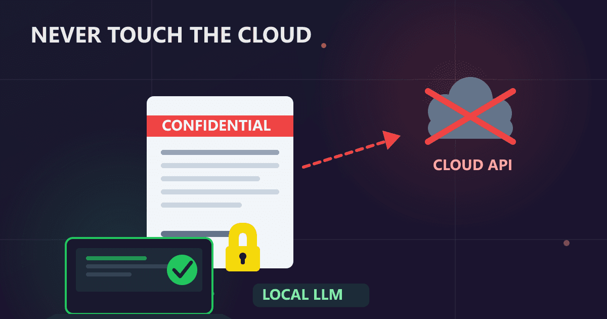 Why Your Sensitive Business Documents Should Never Touch a Cloud API