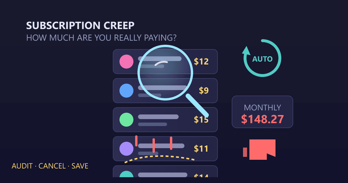 Subscription Creep: How Much Are You Really Paying?