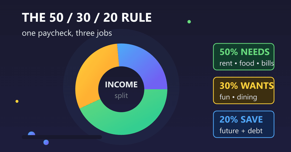 The 50-30-20 Budget Rule: A Simple Guide for Real People