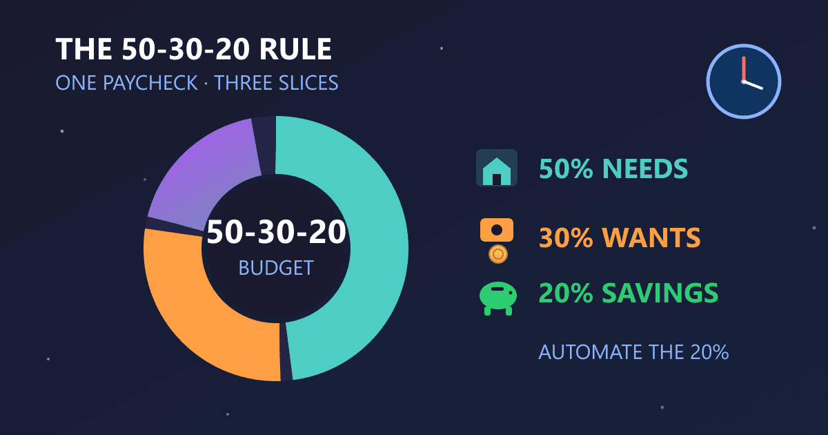 The 50-30-20 Rule: The Simple Budget for Busy People