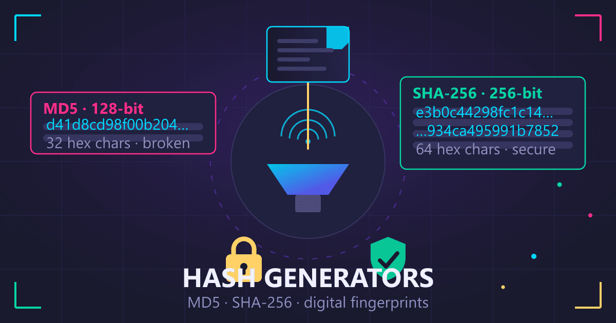 What is a Hash? MD5 & SHA-256 Generators Explained